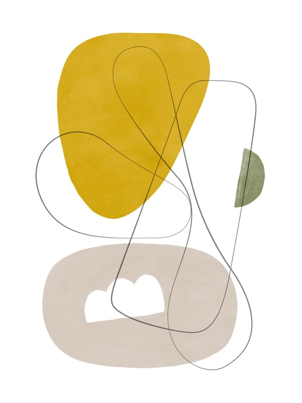 COMPOSIÇÃO ABSTRATA COM LINHAS CINZENTAS 1