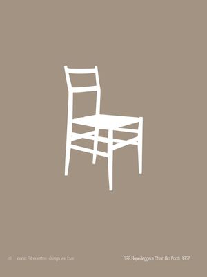699 SUPERLEGGERA CHAIR, GIO PONTI - ICONIC SILHOUETTES: DESIGN WE LOVE
