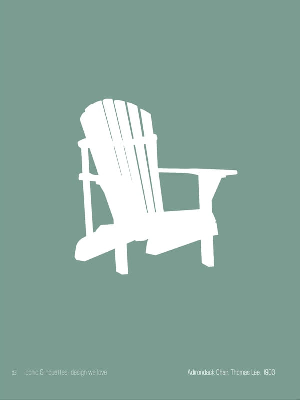 ADIRONDACK CHAIR, THOMAS LEE - ICONIC SILHOUETTES: DESIGN WE LOVE