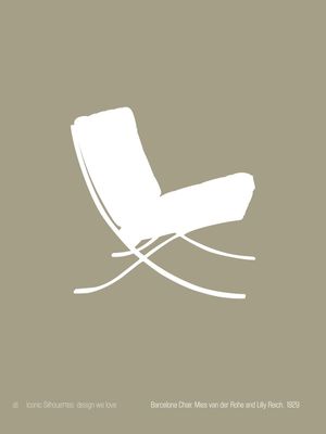 BARCELONA CHAIR, MIES VAN DER ROHE AND LILLY REICH - ICONIC SILHOUETTES: DESIGN WE LOVE
