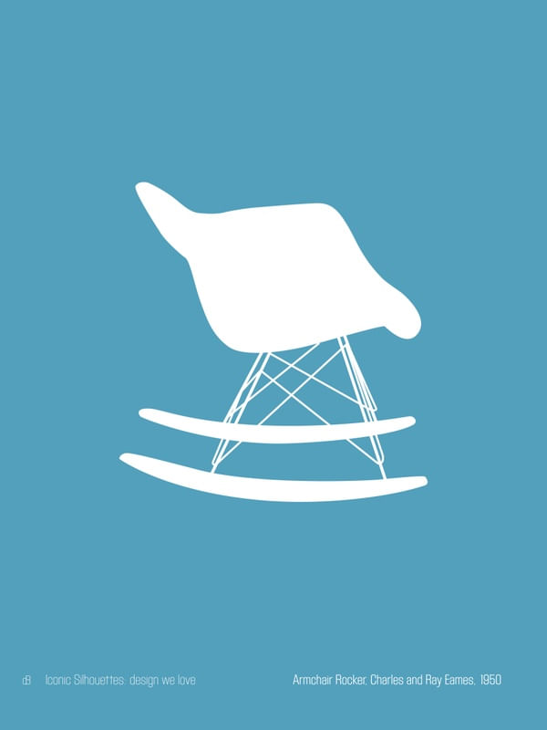ARMCHAIR ROCKER, CHARLES AND RAY EAMES - ICONIC SILHOUETTES: DESIGN WE LOVE