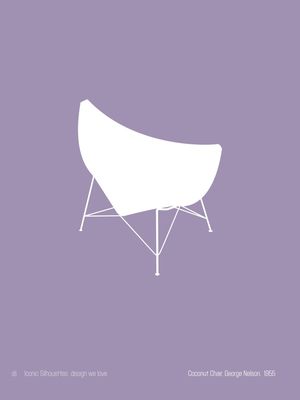 COCONUT CHAIR, GEORGE NELSON - ICONIC SILHOUETTES: DESIGN WE LOVE