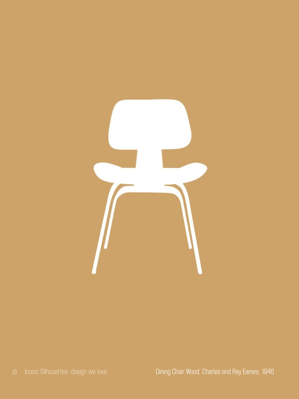 DINING CHAIR WOOD, CHARLES AND RAY EAMES - ICONIC SILHOUETTES: DESIGN WE LOVE