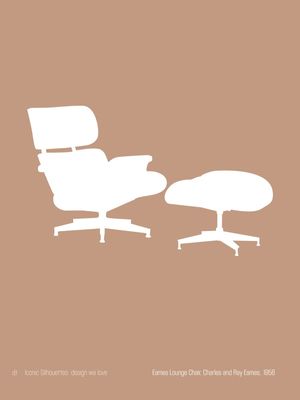 EAMES LOUNGE CHAIR, CHARLES AND RAY EAMES - ICONIC SILHOUETTES: DESIGN WE LOVE