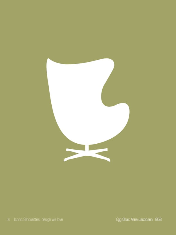 EGG CHAIR, ARNE JACOBSEN - ICONIC SILHOUETTES: DESIGN WE LOVE