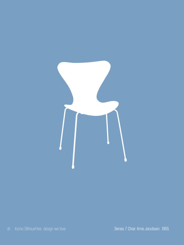 SERIES 7 CHAIR, ARNE JACOBSEN - ICONIC SILHOUETTES: DESIGN WE LOVE