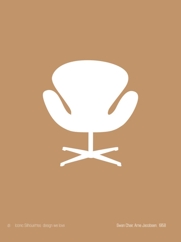 SWAN CHAIR, ARNE JACOBSEN - ICONIC SILHOUETTES: DESIGN WE LOVE
