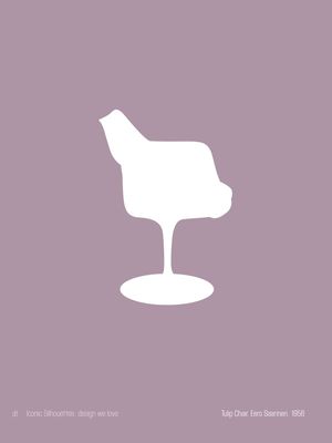 TULIP CHAIR, EERO SAARINEN - ICONIC SILHOUETTES: DESIGN WE LOVE