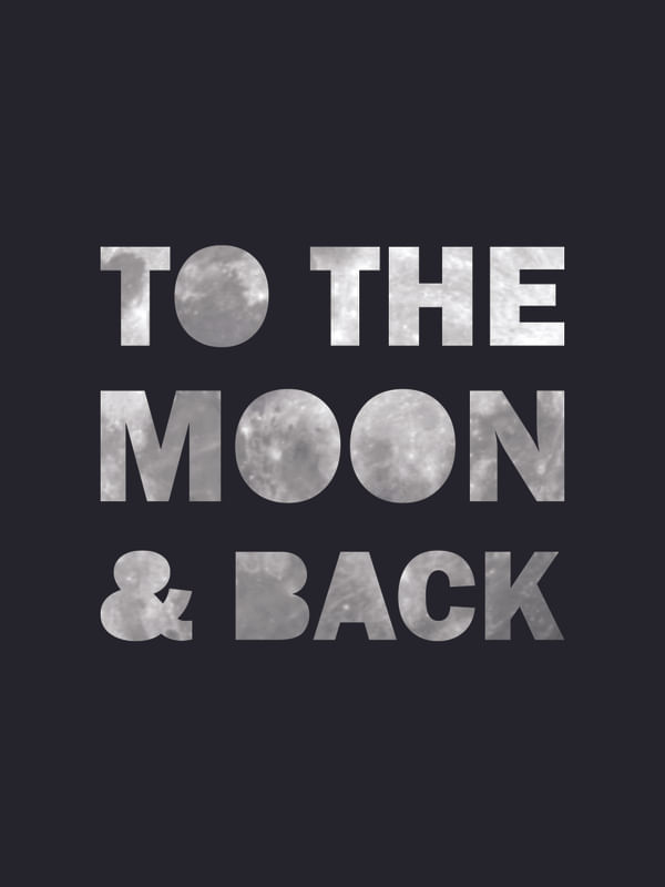 TO THE MOON & BACK BLACK