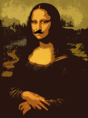 MONALISA MOUSTACHE I