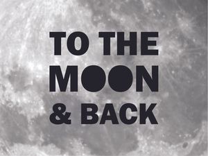 THE MOON & BACK LETRAS PRETA