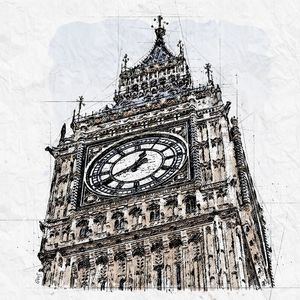 BIG BEN LONDRES SKETCH