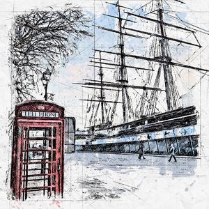 LONDRES CUTTY SARK SKETCH