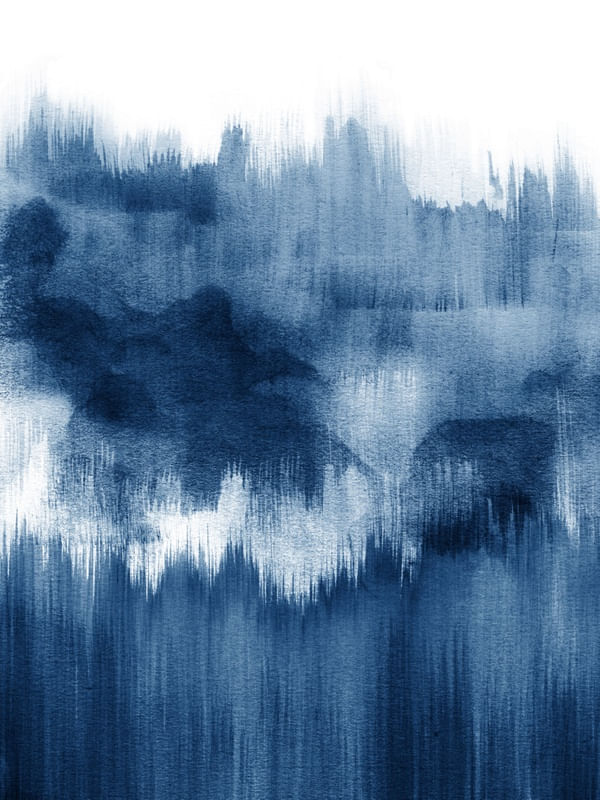 ABSTRAÇÃO EM AQUARELA AZUL