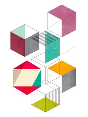 CONSTRUÇÃO DE CUBOS COLORIDOS