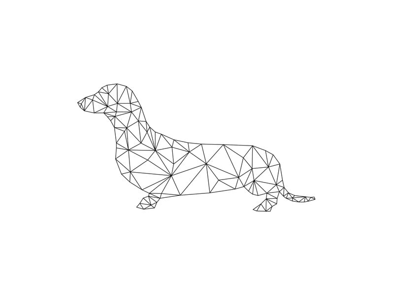 CACHORRO GEOMÉTRICO - DACHSHUND