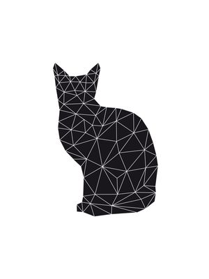 GATINHO GEOMÉTRICO PRETO