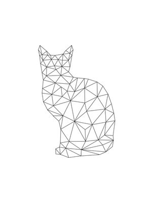 GATINHO GEOMÉTRICO BRANCO