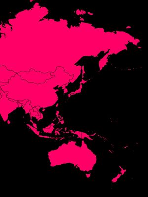 MAPA MUNDI VERMELHO INTENSO FUNDO PRETO PARTE 3 DE 3