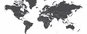 MAPA MUNDI PAÍSES CINZA FUNDO BRANCO