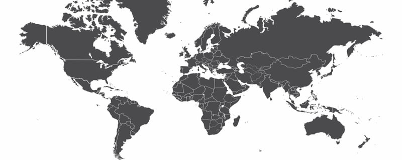 MAPA MUNDI PAÍSES CINZA FUNDO BRANCO