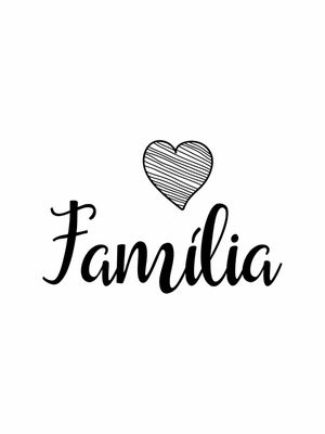 FAMÍLIA FUNDO BRANCO CORAÇÃO PRETO