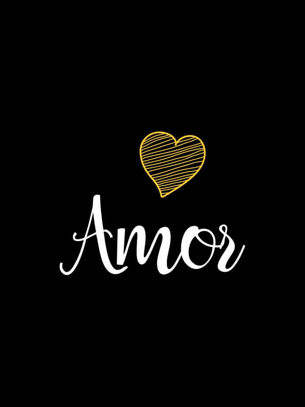 AMOR FUNDO PRETO CORAÇÃO AMARELO