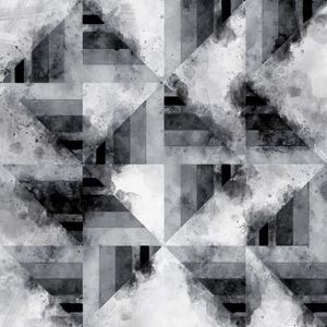 ABSTRATO ESTUDOS GEOMETRICOS MONOCROMATICO