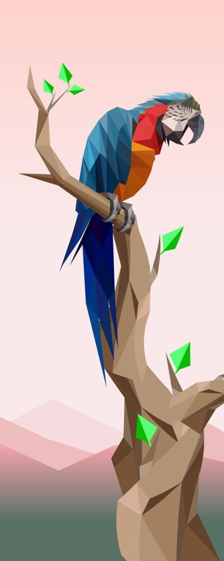 ARARA SELVAGEM COLAR VERMELHO