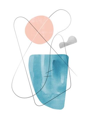COMPOSIÇÃO ABSTRATA COM LINHAS CINZENTAS 8