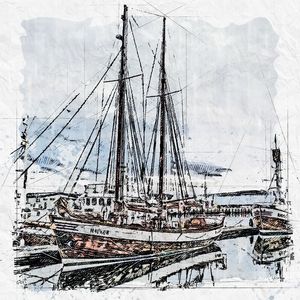BARCOS NO PORTO ESCANDINAVIA