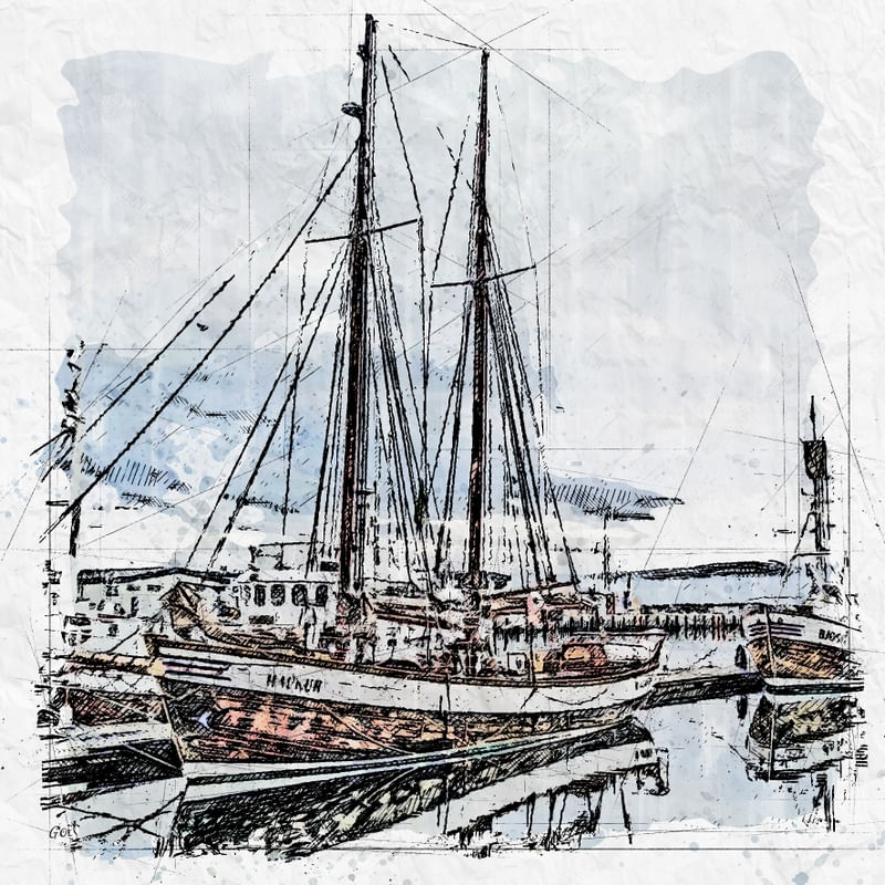 BARCOS NO PORTO ESCANDINAVIA