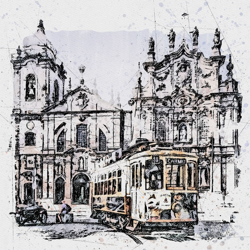 CONVENTO DO CARMO LISBOA SKETCH