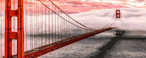 GOLDEN GATE EM SAN FRANCISCO COM O PÔR DO SOL