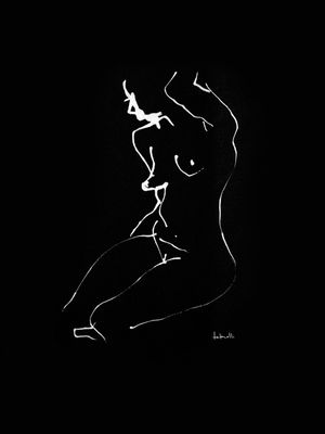 LAURA NANQUIM SOBRE CANSON MI-TEINTES NOIR