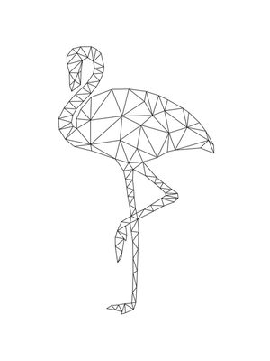 FLAMINGO GEOMÉTRICO - BRANCO