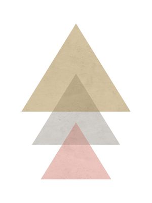 TRIÂNGULOS ROSA E CINZA