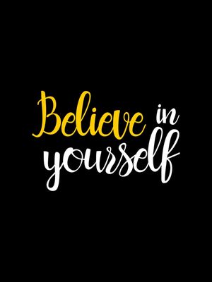 BELIEVE IN YOURSELF AMARELO OURO
