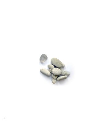 CONJUNTO DE PEDRAS BRANCAS COM CRISTAL