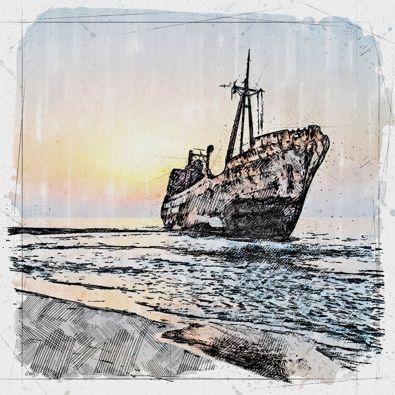 NAUFRAGIO POR DO SOL SKETCH
