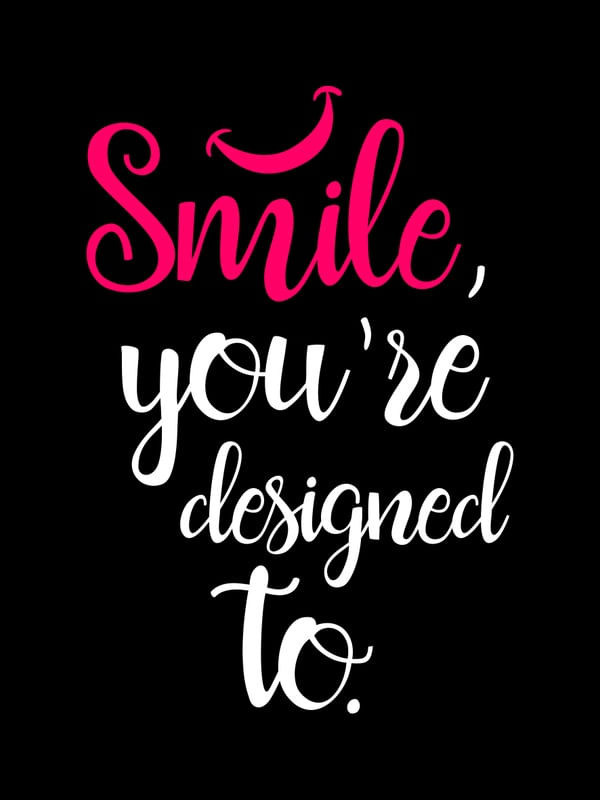 SMILE YOU'RE DESIGNED TO VERMELHO INTENSO