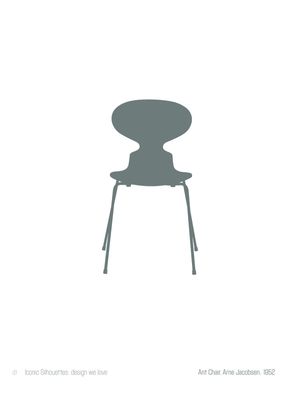 ANT CHAIR, ARNE JACOBSEN - ICONIC SILHOUETTES. DESIGN WE LOVE - CINZA