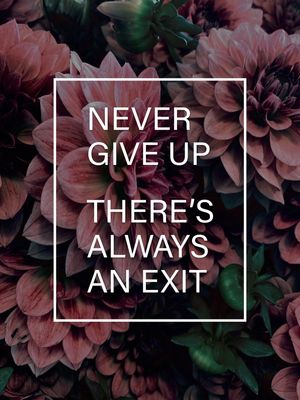 NEVER GIVE UP (R)