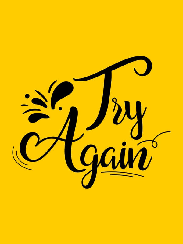 TRY AGAIN AMARELO OURO