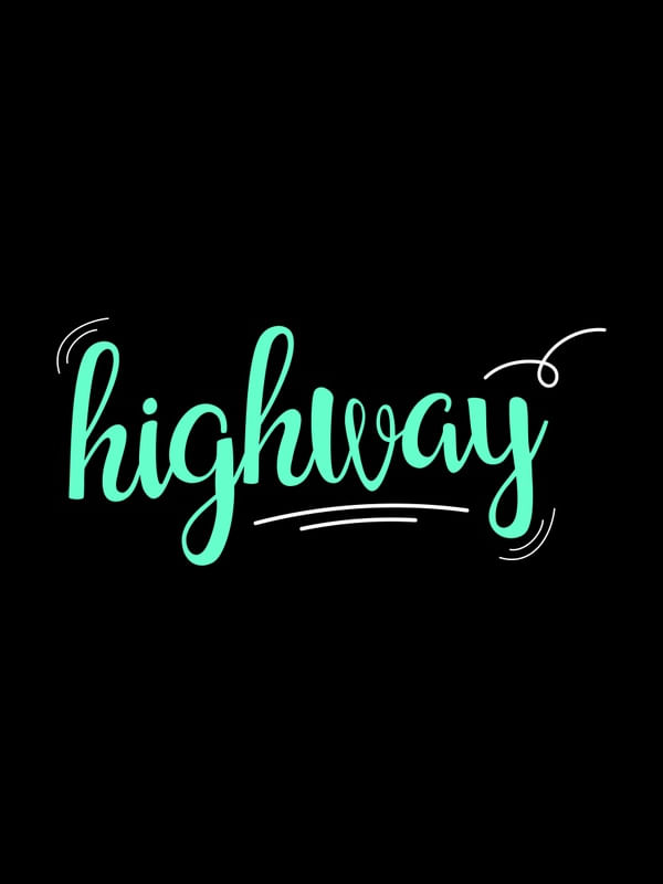 HIGHWAY FUNDO PRETO VERDE TURQUESA