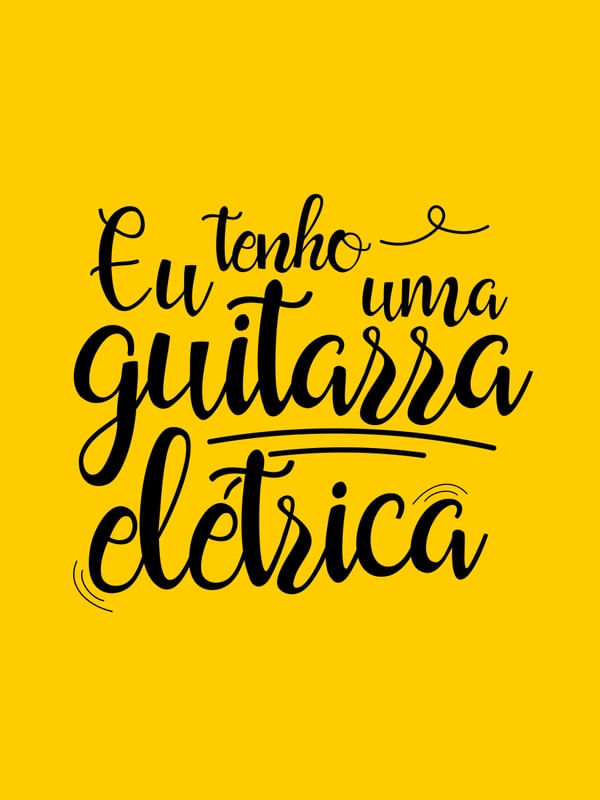 EU TENHO UMA GUITARRA ELÉTRICA AMARELO OURO