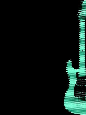 GUITARRA ELÉTRICA POLIGONO BLACK VERDE TURQUESA