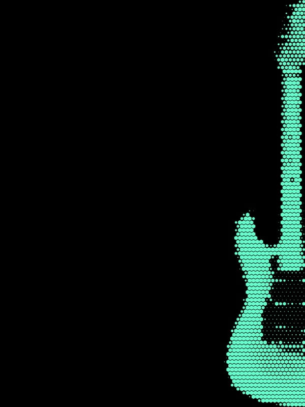 GUITARRA ELÉTRICA POLIGONO BLACK VERDE TURQUESA