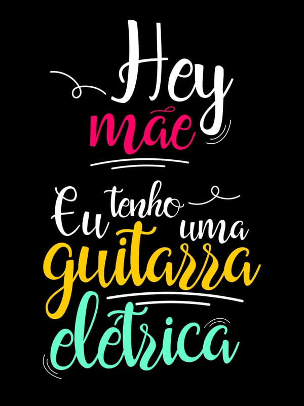 HEY MÃE EU TENHO UMA GUITARRA ELÉTRICA BLACK COLORS
