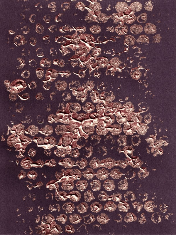 BLOTS AND DOTS 2, VIOLET ROSE GOLD